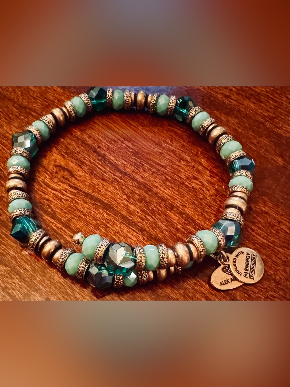 Alex and Ani Bracelet Wrap Bracelet in Turquoise and Gold
